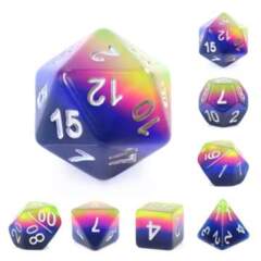Foam Brain: Neon Sunrise Dice Set